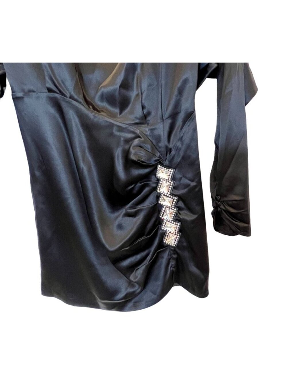 Alessandra Rich Silk Mini Dress Embellished Size 46 - Size 8 - Picture 15 of 15